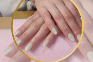 unhas manicure unhas gel maos branco noiva amendoa