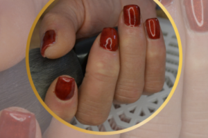 unhas manicure unhas gel maos vermelho 3d